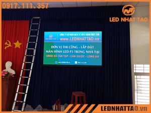 Màn hình LED P3 tại UBND xã Tân Tập, Long An