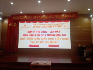 Màn hình LED P2.5 tại Nhà Xuất Bản Giáo Dục Việt Nam