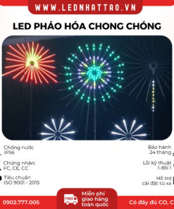 LED PHÁO HOA CHONG CHÓNG NGOÀI TRỜI 24 TIA! 🎇✨