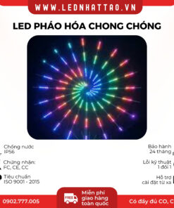 LED PHÁO HOA CHONG CHÓNG NGOÀI TRỜI 24 TIA