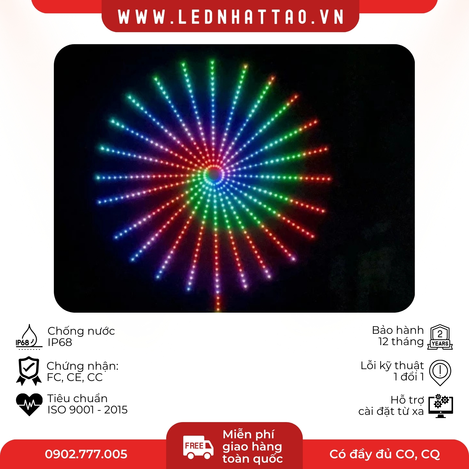 LED PHÁO HOA CHONG CHÓNG