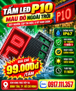 tấm LED P10 đỏ ngoài trời