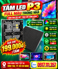 Tấm LED P3 full màu trong nhà